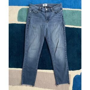 Paige Women's Hoxton Crop Ankle Length Mid Rise Skinny Med Wash Womens Sz 29x25